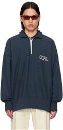 nanamica Navy Half-Zip Sweatshirt