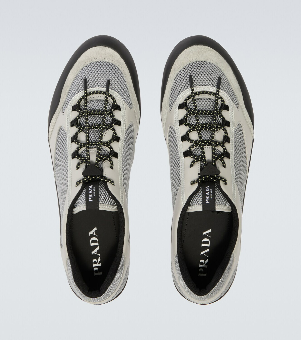 Prada Speedrock leather-trimmed sneakers