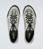 Prada Speedrock leather-trimmed sneakers