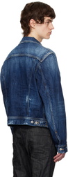 Dsquared2 Blue Be Cool Be Nice Wash L.A. Jean Denim Jacket