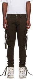 AMIRI Brown Tactical Denim Cargo Pants