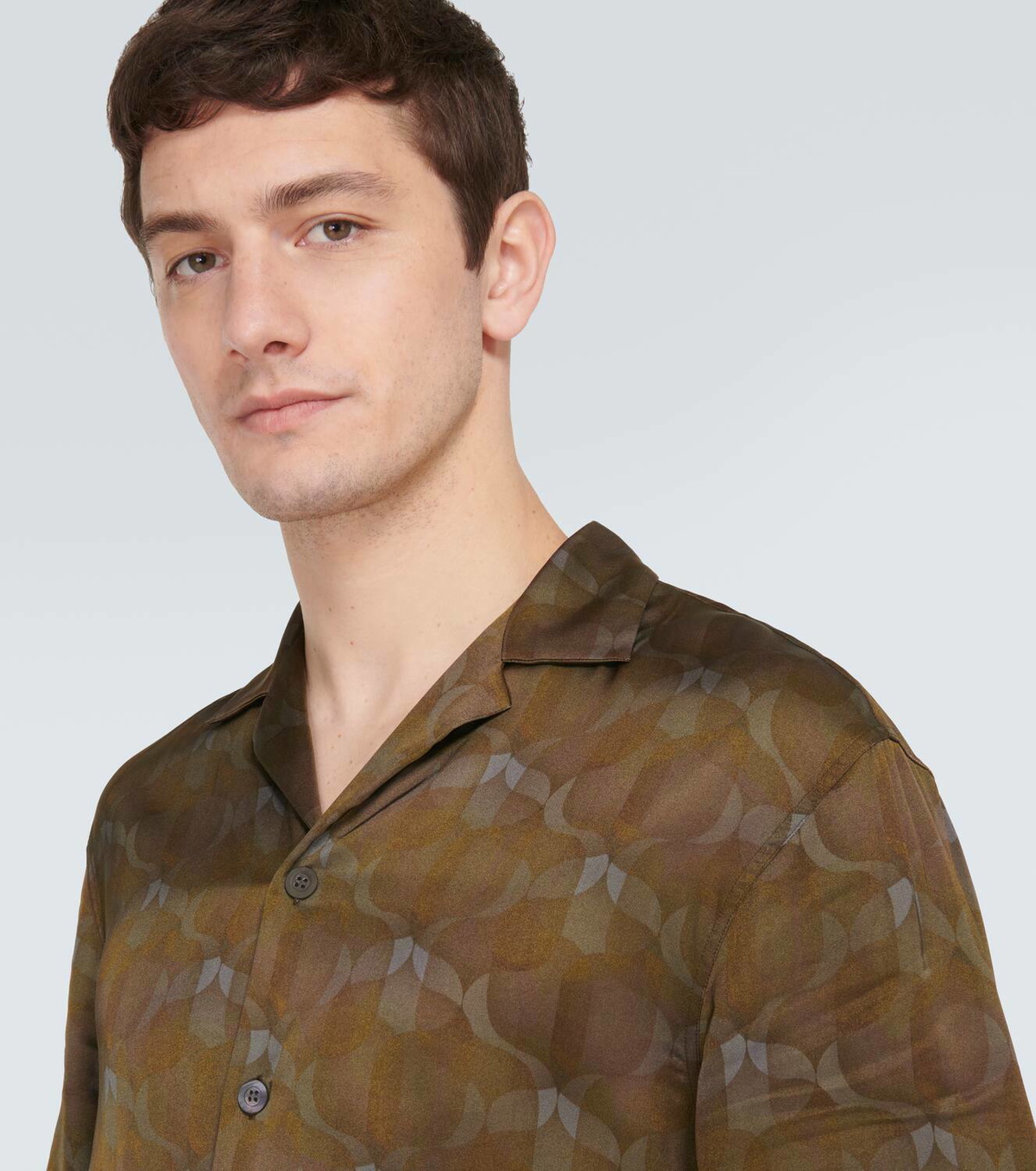 DRIES VAN NOTEN bird print shirt