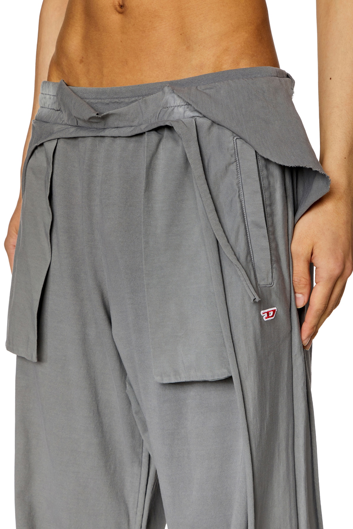 Diesel Sweatpants with destroyed peel-off effect - Pants