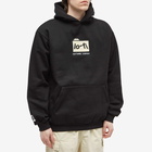 Lo-Fi Men's Folder Logo Hoody in Black