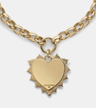 Foundrae Heart Love Medium 18kt gold chain bracelet with diamonds