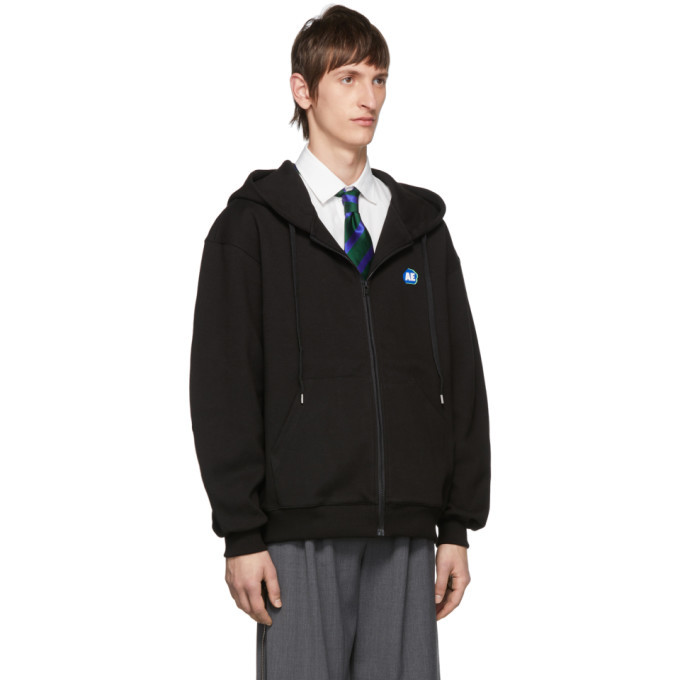 ADER error Black Stone Zip-Up Hoodie ADER error