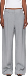 St. Agni Gray Classic Pintuck Trousers