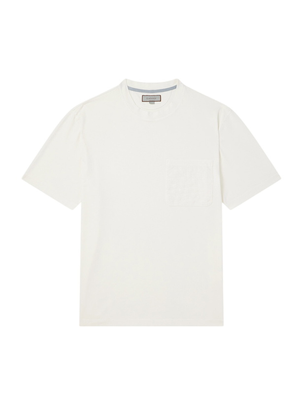 Photo: Canali - Plain Cotton-Jersey T-Shirt - Neutrals