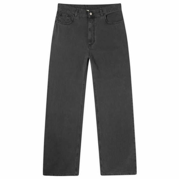 Photo: 1017 ALYX 9SM Men's Wide Leg Buckle Jeans in Washed Black