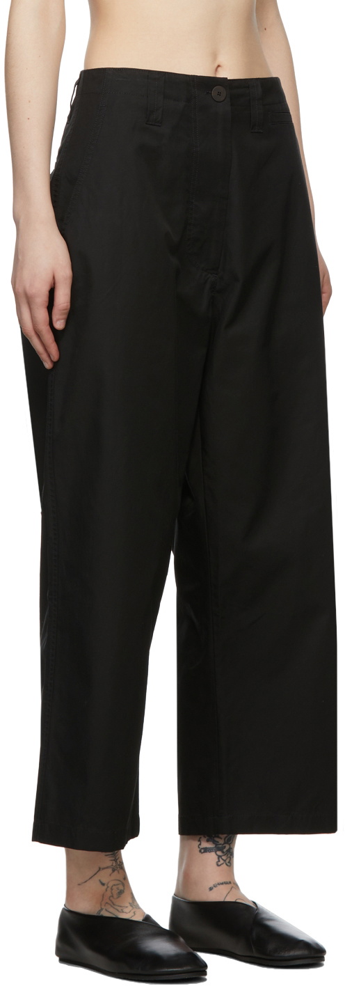 Studio Nicholson Black Asher Trousers Studio Nicholson