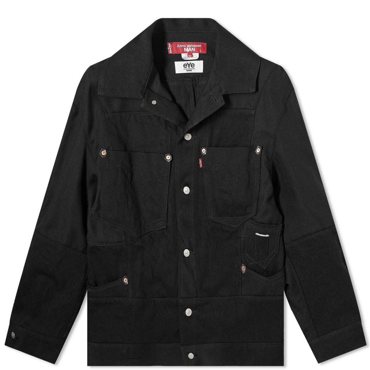 Photo: Junya Watanabe MAN Men's x eYe x Levi's Denim & Wool Work Jacket in Black