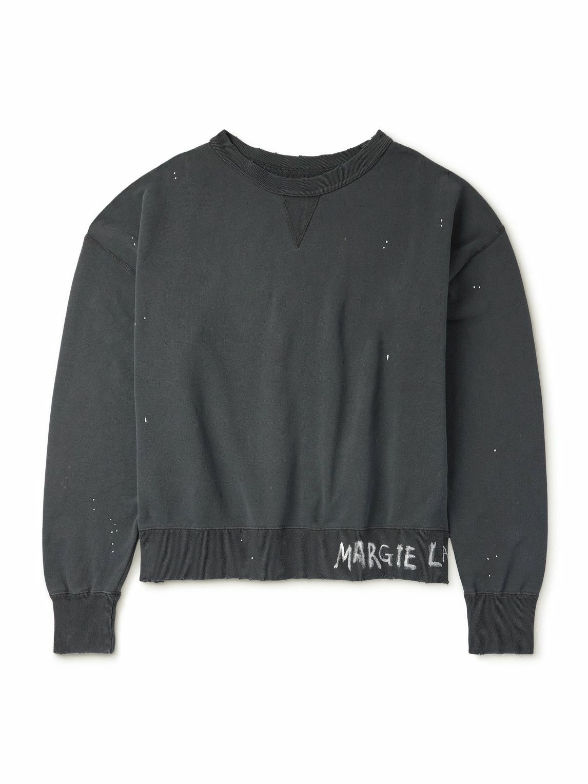 Maison Margiela Blue Stitching Sweatshirt Maison Margiela