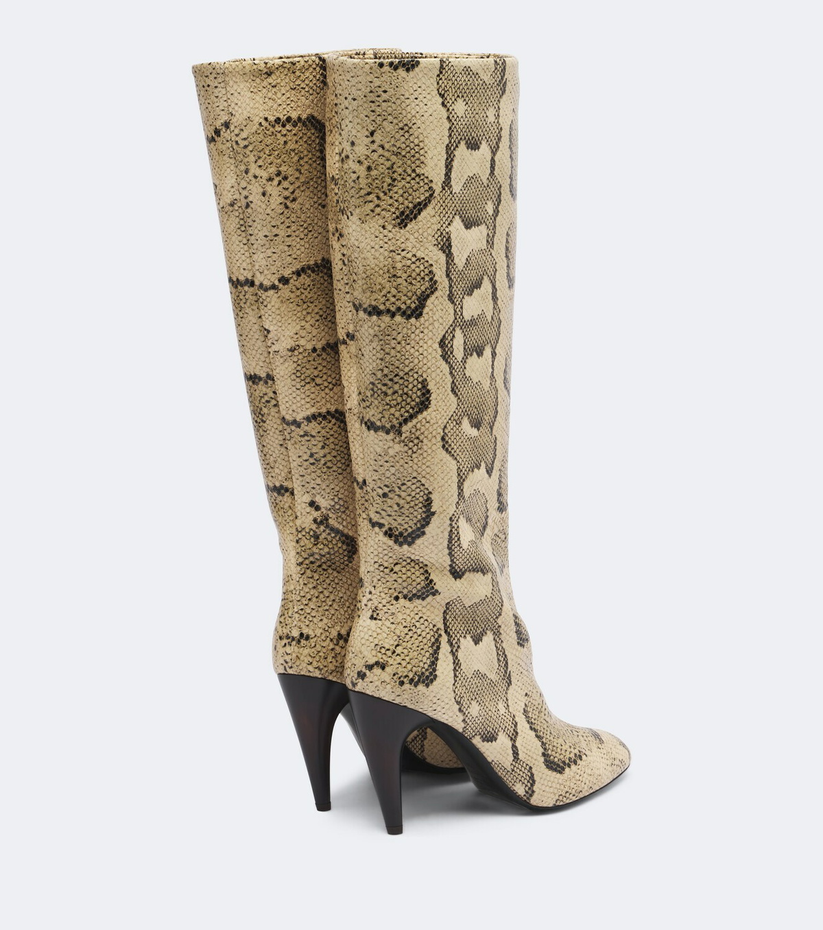 Isabel Marant Jany snake-effect leather knee-high boots