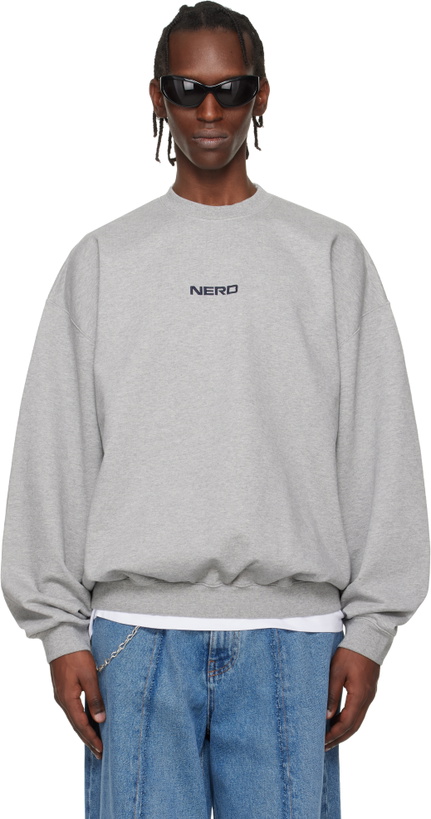 Photo: VETEMENTS Gray 'NERD' Sweatshirt