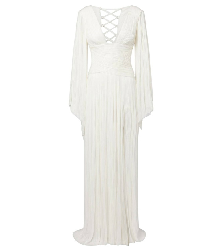 Photo: Maria Lucia Hohan Alana B plissé silk  maxi dress
