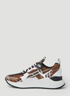 Burberry - Sean Check Sneakers in Brown