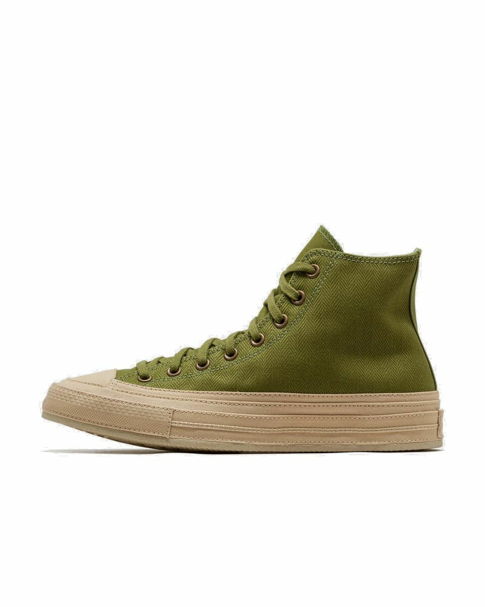 Photo: Converse Converse X Herringbone Chuck 70 Green - Mens - High & Midtop