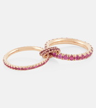 Spinelli Kilcollin - Delphinus Rouge Petite Deux 18kt gold ring with sapphires and rubies