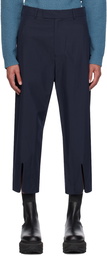 Craig Green Navy Vented Cuff Trousers