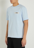 Jacquemus Le T-shirt Gros Grain Cotton T-shirt Light Blue