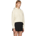 Valentino Off-White Cropped Hoodie