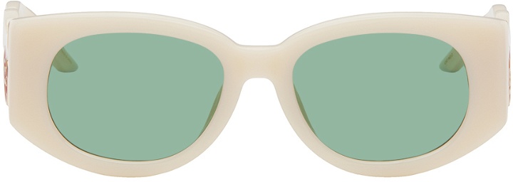 Photo: Casablanca Off-White 'The Memphis' Sunglasses