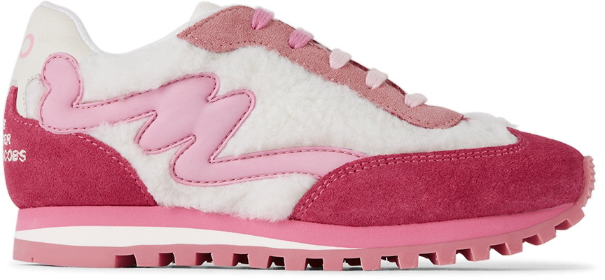 Marc Jacobs Kids Pink & White 'The Jogger' Sneakers