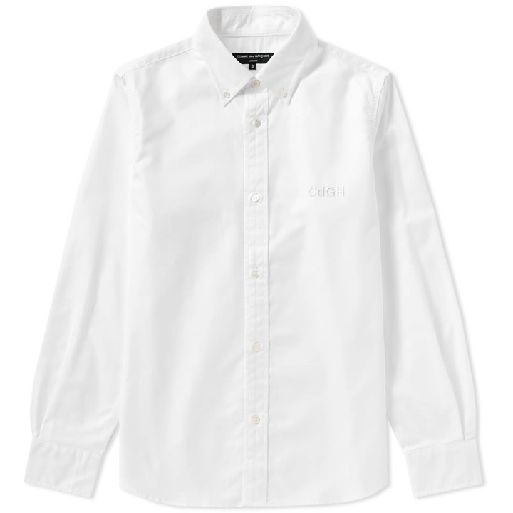 Photo: Comme des Garcons Homme Embroidered Logo Oxford Shirt