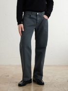Massimo Alba - Oceano Straight-Leg Cotton Trousers - Gray