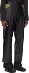 At.Kollektive Black Kiko Kostadinov Edition Milne Leather Trousers