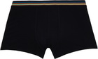 Paul Smith Three-Pack Black Artist Stripe Boxer Briefs