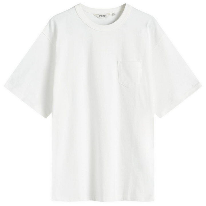 Photo: Uniform Bridge Men's Heavyweight Pocket T-Shirt in Off White