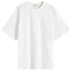 Uniform Bridge Men's Heavyweight Pocket T-Shirt in Off White