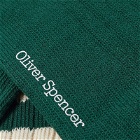 Oliver Spencer Men's Polperro Stripe Socks in Green/Cream