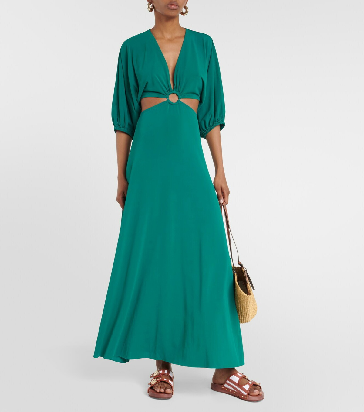 eres maxi dress Eres gathered jersey maxi dress in pink - Cala De La Cruz