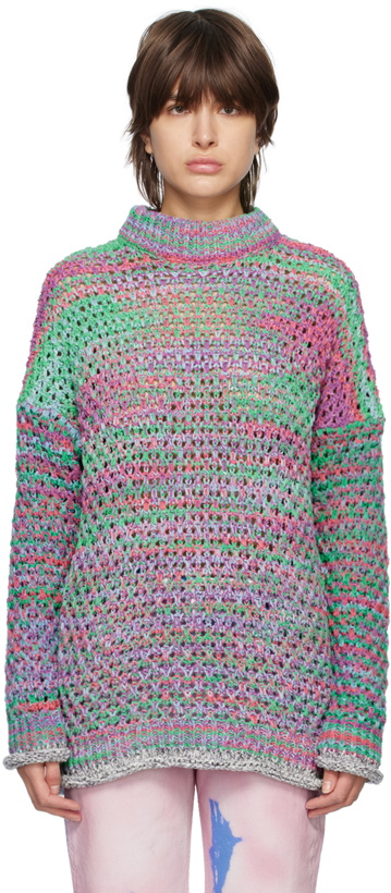 Photo: The Attico Multicolor Crewneck Sweater
