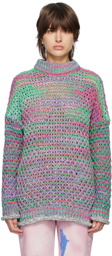 The Attico Multicolor Crewneck Sweater