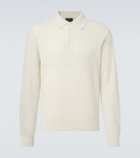 Brioni Cotton, silk, and cashmere polo sweater