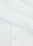 Eton Piqué Cotton Oxford Shirt White