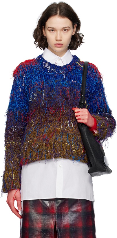 Photo: Maison Margiela Multicolor V-Neck Sweater