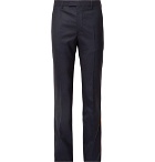 CALVIN KLEIN 205W39NYC - Navy Slim-Fit Striped Puppytooth Wool Suit Trousers - Men - Navy