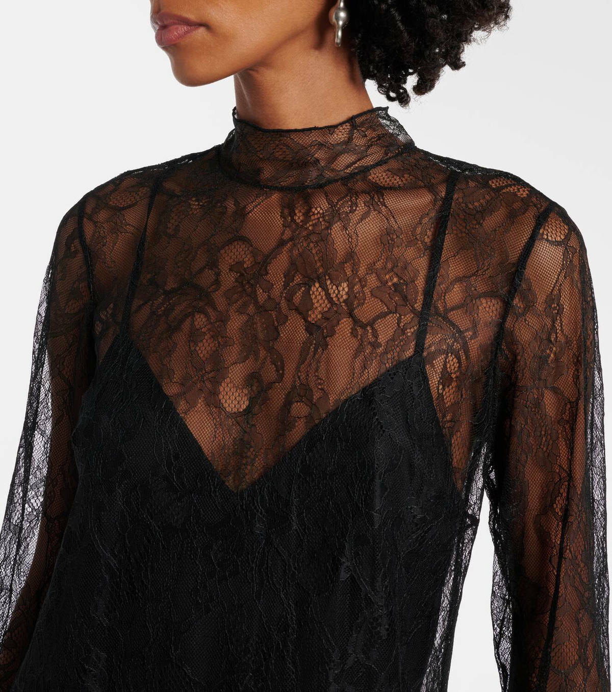 african print dresses with lace Maimuna main image 1