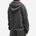 Entire Studios Eternal Full- Zip Hoodie in Washed Black