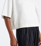 Max Mara Floral-appliqué cotton jersey T-shirt