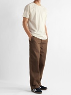 adidas Originals - Adicolor 3 Stripes Logo-Embroidered Cotton-Jersey T-Shirt - Neutrals