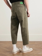 Neighborhood - Dickies® Straight-Leg Pleated Twill Trousers - Green