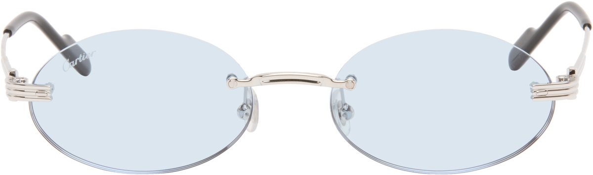 Cartier Silver 'Première de Cartier' Sunglasses