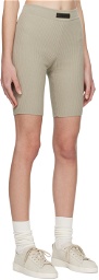 Essentials Gray Rib Shorts