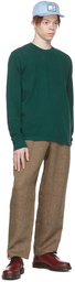 Noah Green Cotton Long Sleeve T-Shirt