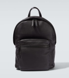Zegna Secondskin Hoodie leather backpack
